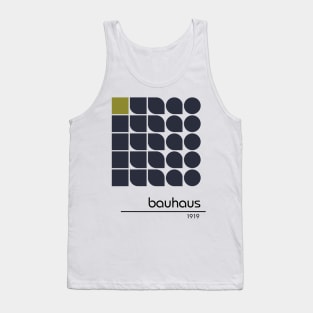 Bauhaus Retro Vintage Geometric Pattern Poster Design Tank Top